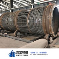 大型全自動煤場滾筒震動篩沙機