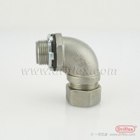 316不銹鋼90度彎頭配包塑金屬軟管內(nèi)徑12-51mm