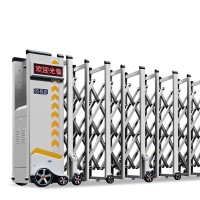 功QG-L700電動伸縮門鋁合金電動門工廠學校醫院單位大門
